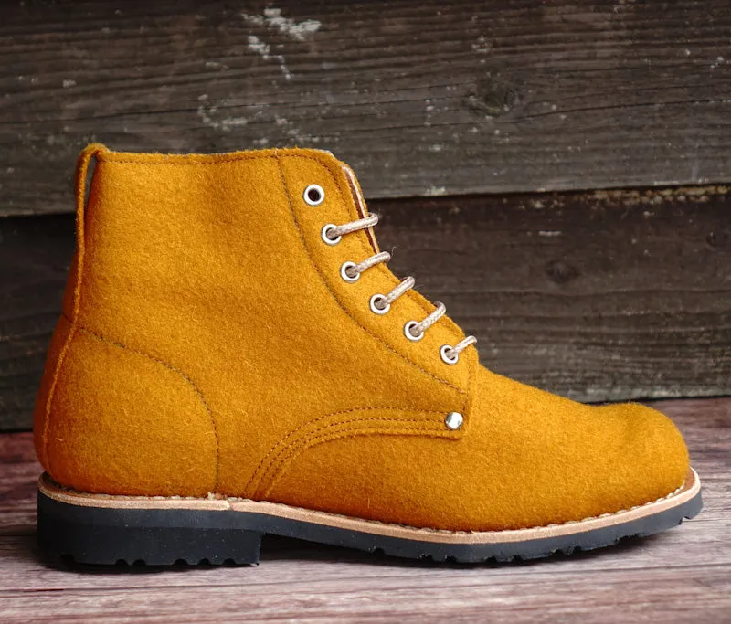 Katla Burel Lace-Up Boots - Pumpkin