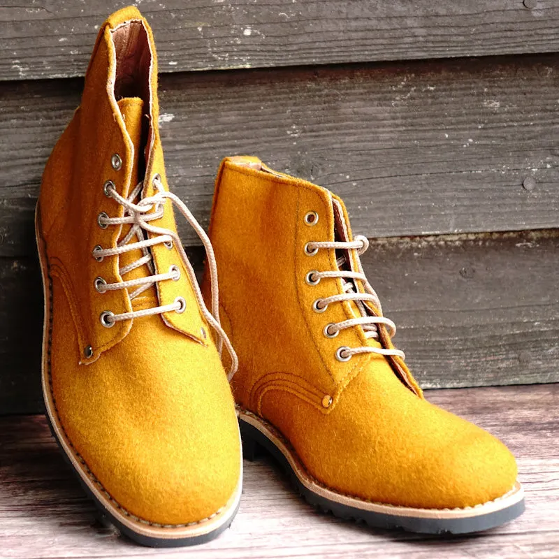 Katla Burel Lace-Up Boots - Pumpkin