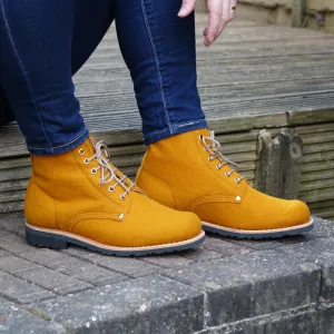 Katla Burel Lace-Up Boots - Pumpkin