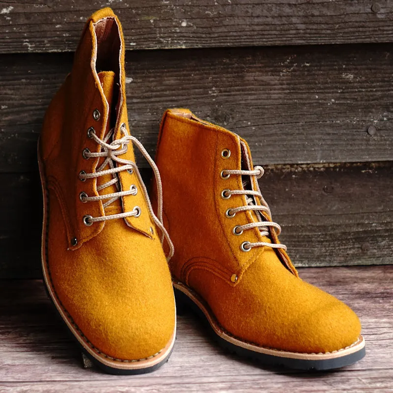 Katla Burel Lace-Up Boots - Pumpkin