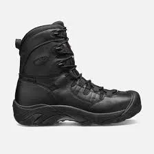 KEEN WOMEN'S CSA OSHAWA WP 8" STEEL TOE BOOTS - BLACK