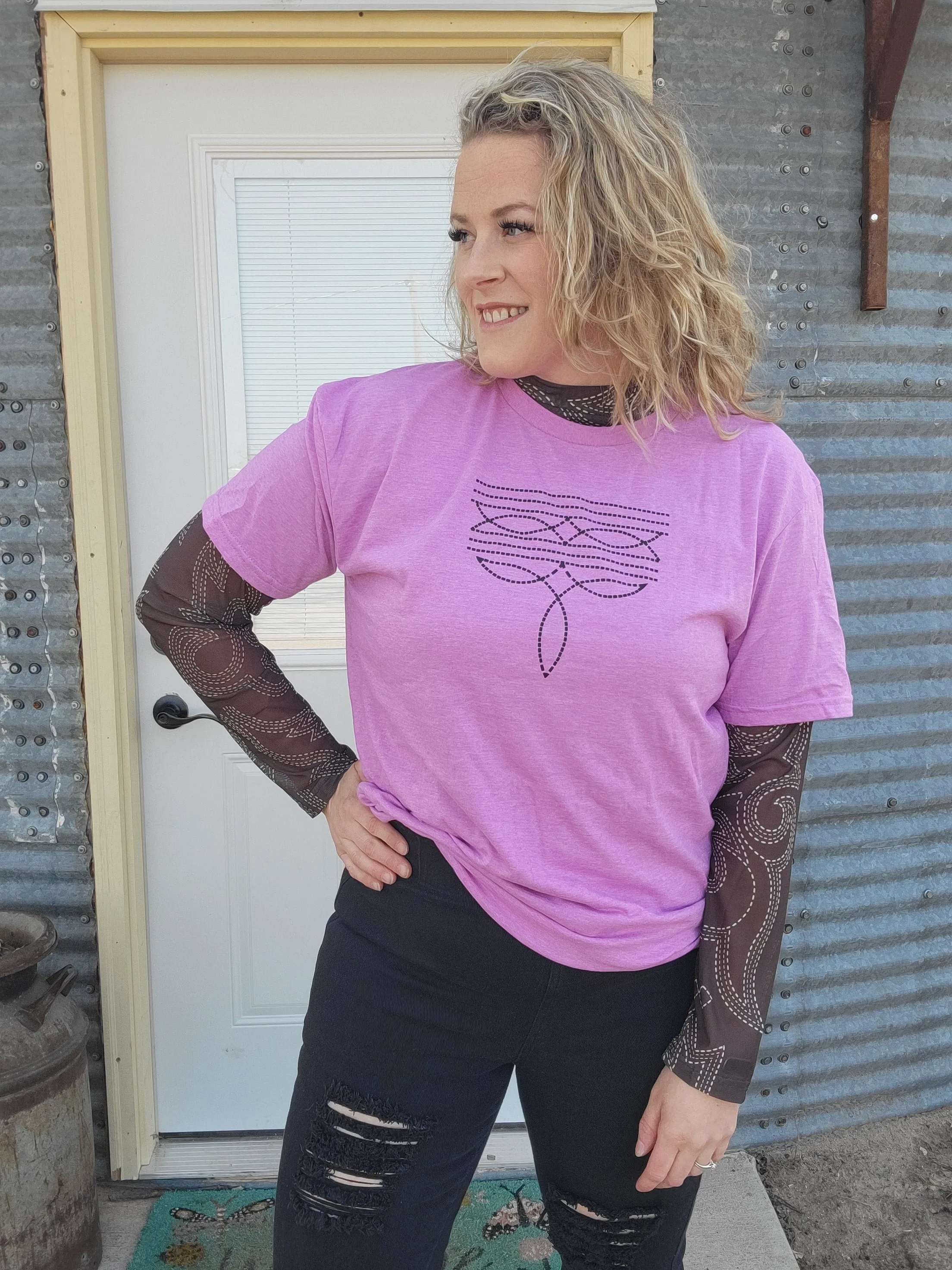 Kick the Dust Up Mesh Top
