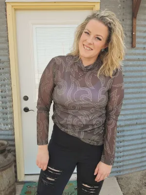 Kick the Dust Up Mesh Top