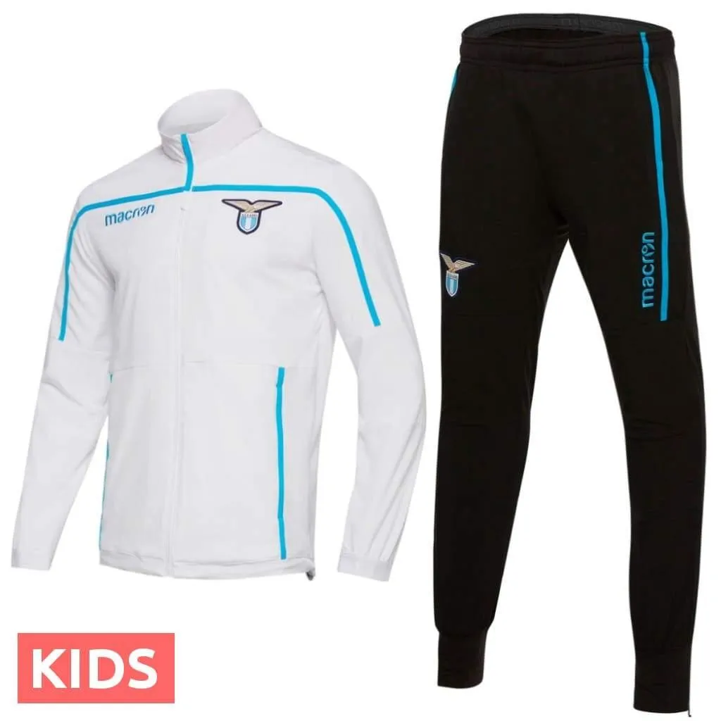 Kids - SS Lazio training presentation soccer tracksuit 2018/19 - Macron