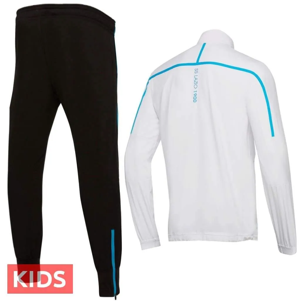 Kids - SS Lazio training presentation soccer tracksuit 2018/19 - Macron