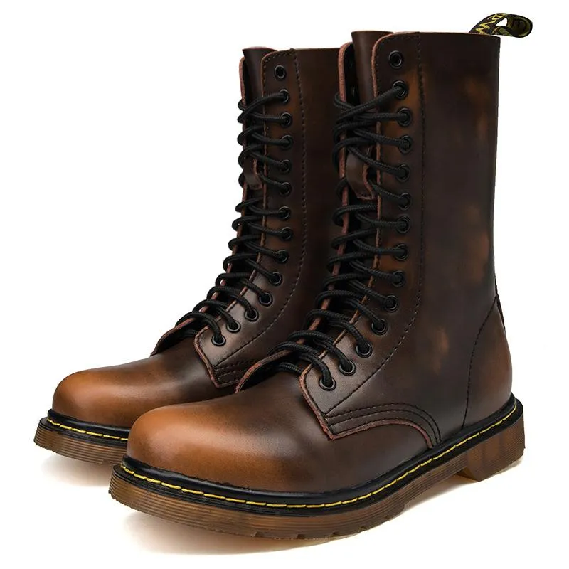 Korean version of the trendy casual Gaobang sports waterproof non-slip retro boots