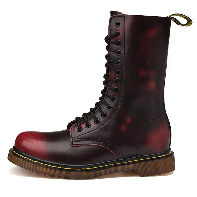 Korean version of the trendy casual Gaobang sports waterproof non-slip retro boots
