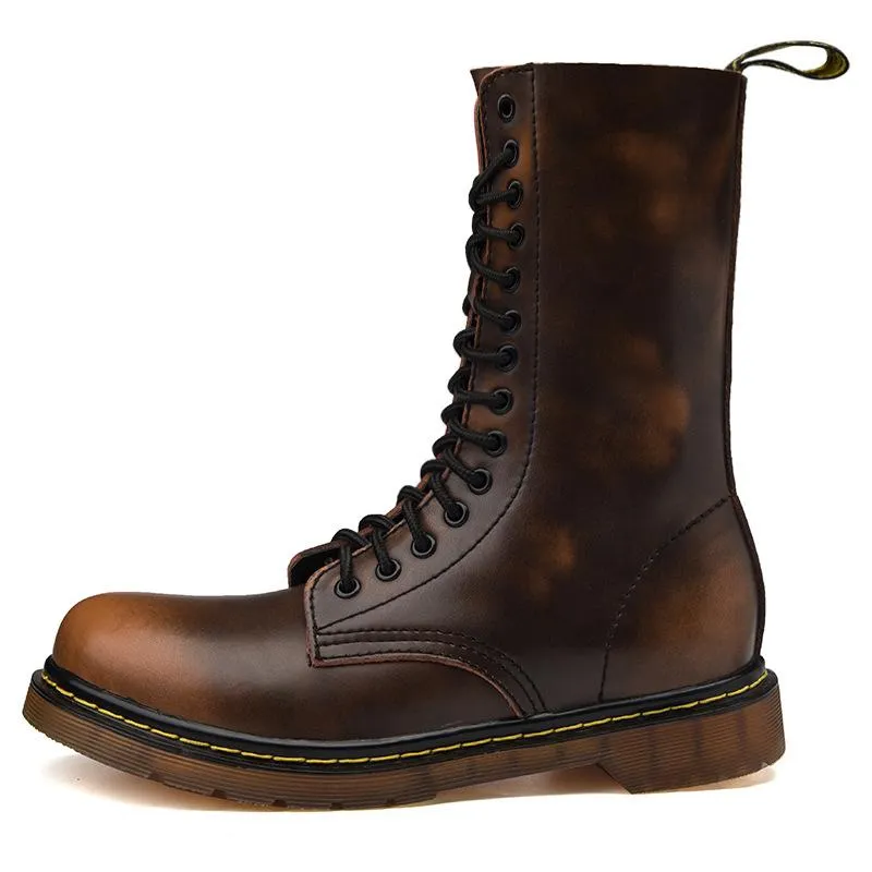 Korean version of the trendy casual Gaobang sports waterproof non-slip retro boots