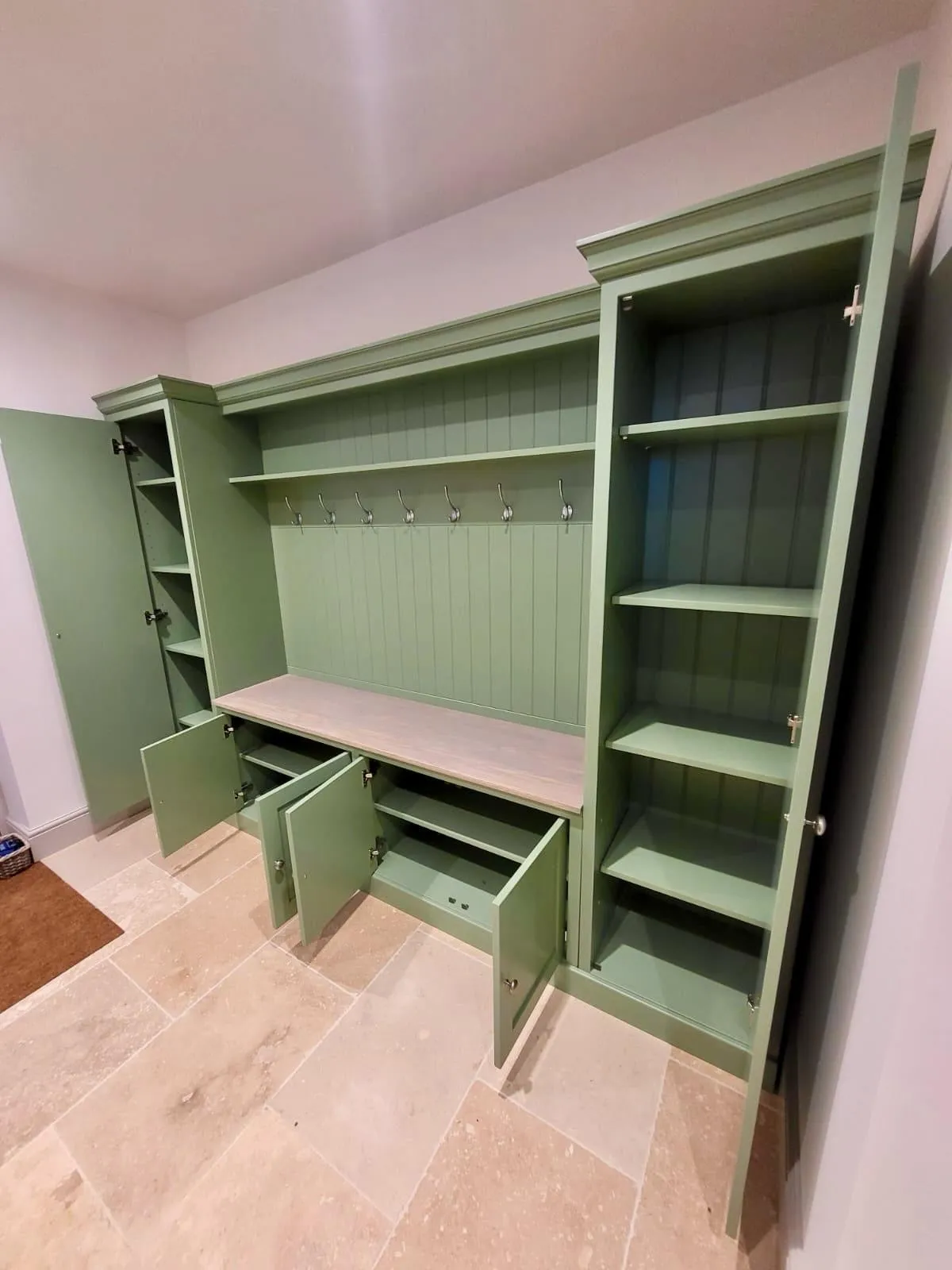 Large Country Boot Room Bench