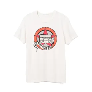 Let The Raga Drop Shield White Tee