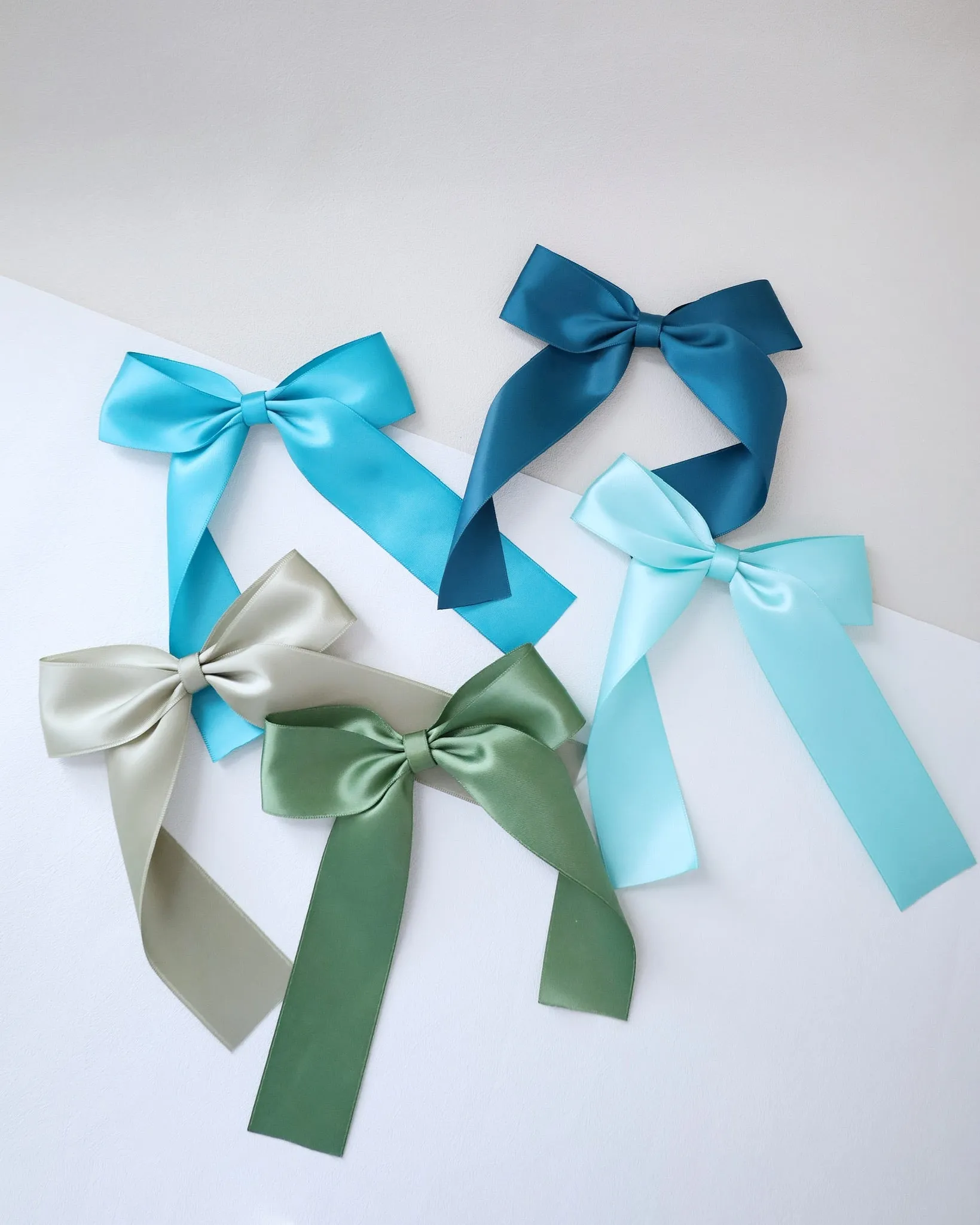 Long Tail Satin Hair Bows