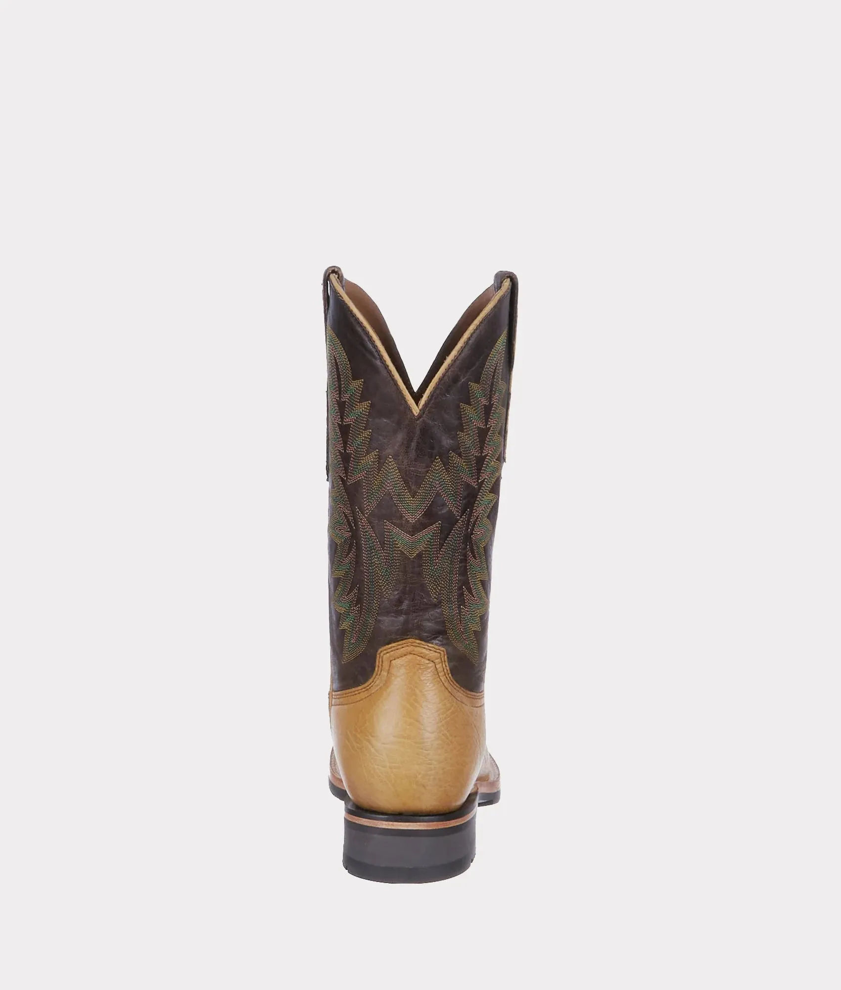 Lucchese Men's Rudy Barn Tan and Chocolate Boot