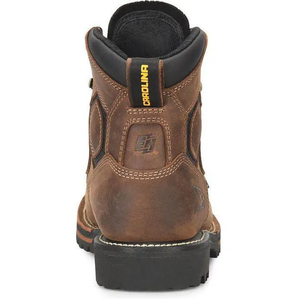 Men's Pitstop 6" Carbon Composite Toe Waterproof Work Boot - Brown - CA7542