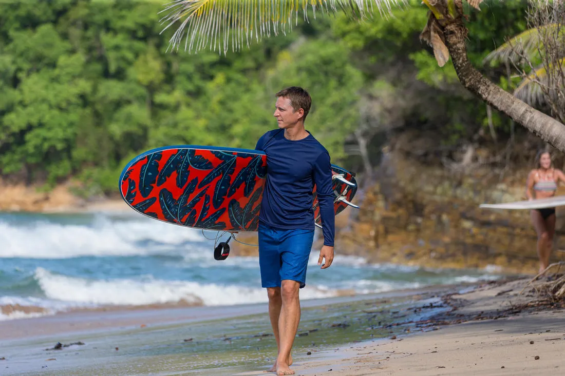 Men's Surfing long-sleeve anti-UV WATER T-Shirt - Blue