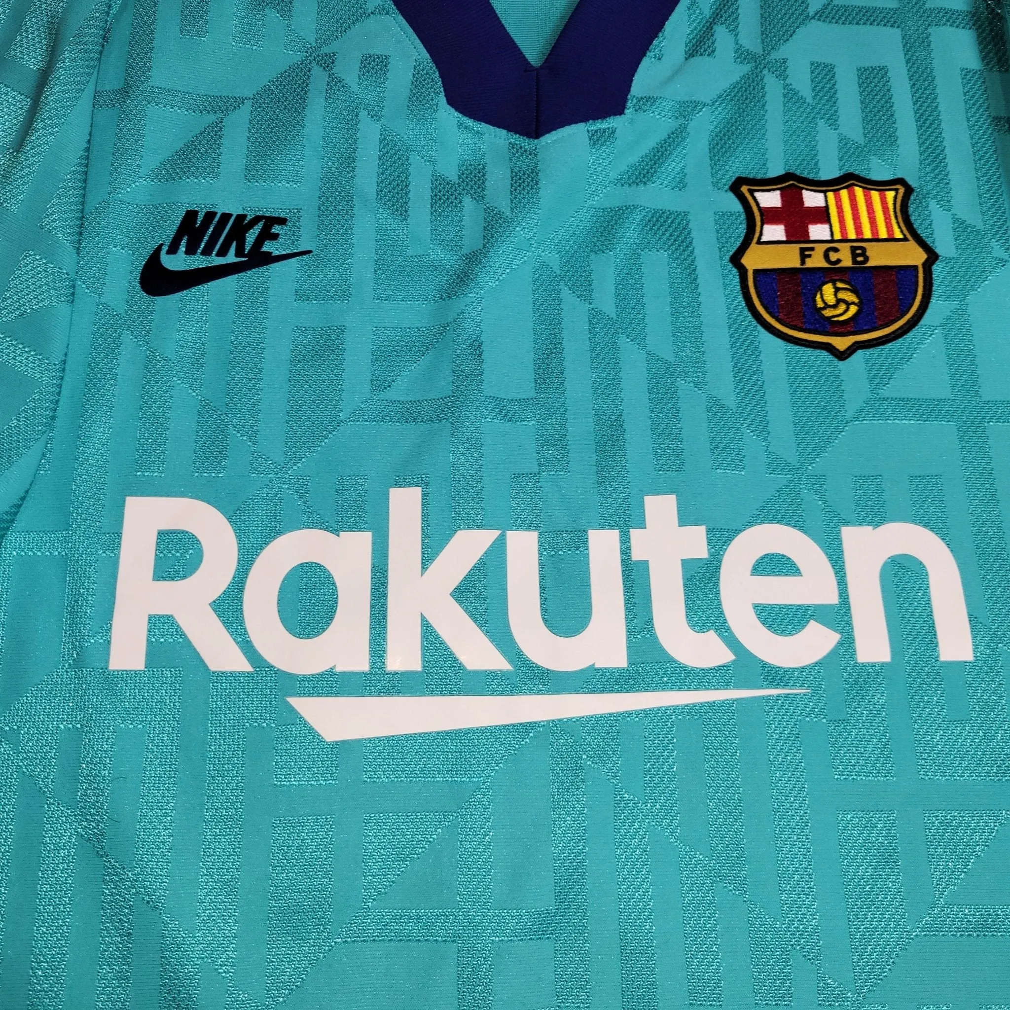 Messi Barcelona Player Issue Vaporknit 2019 2020 Third Soccer Jersey Shirt XL SKU# AR9343-310