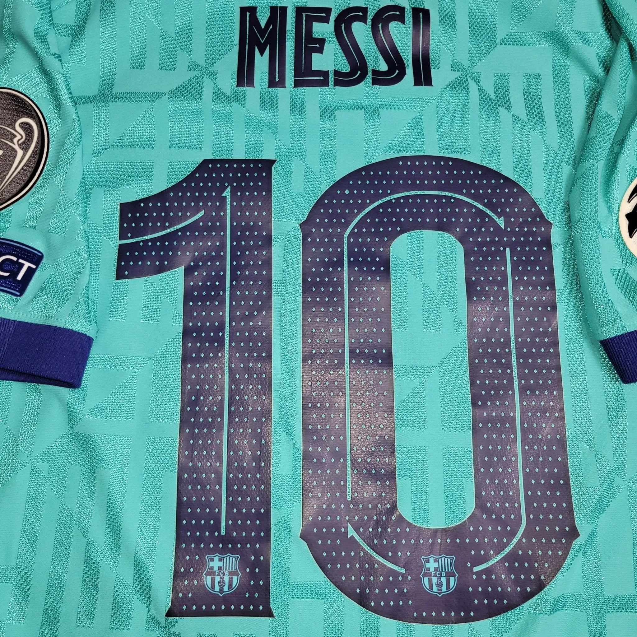Messi Barcelona Player Issue Vaporknit 2019 2020 Third Soccer Jersey Shirt XL SKU# AR9343-310