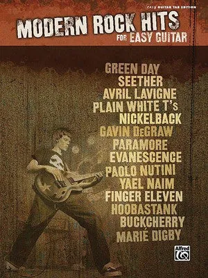 MODERN ROCK HITS FOR EASY GUITAR TAB (O/P)