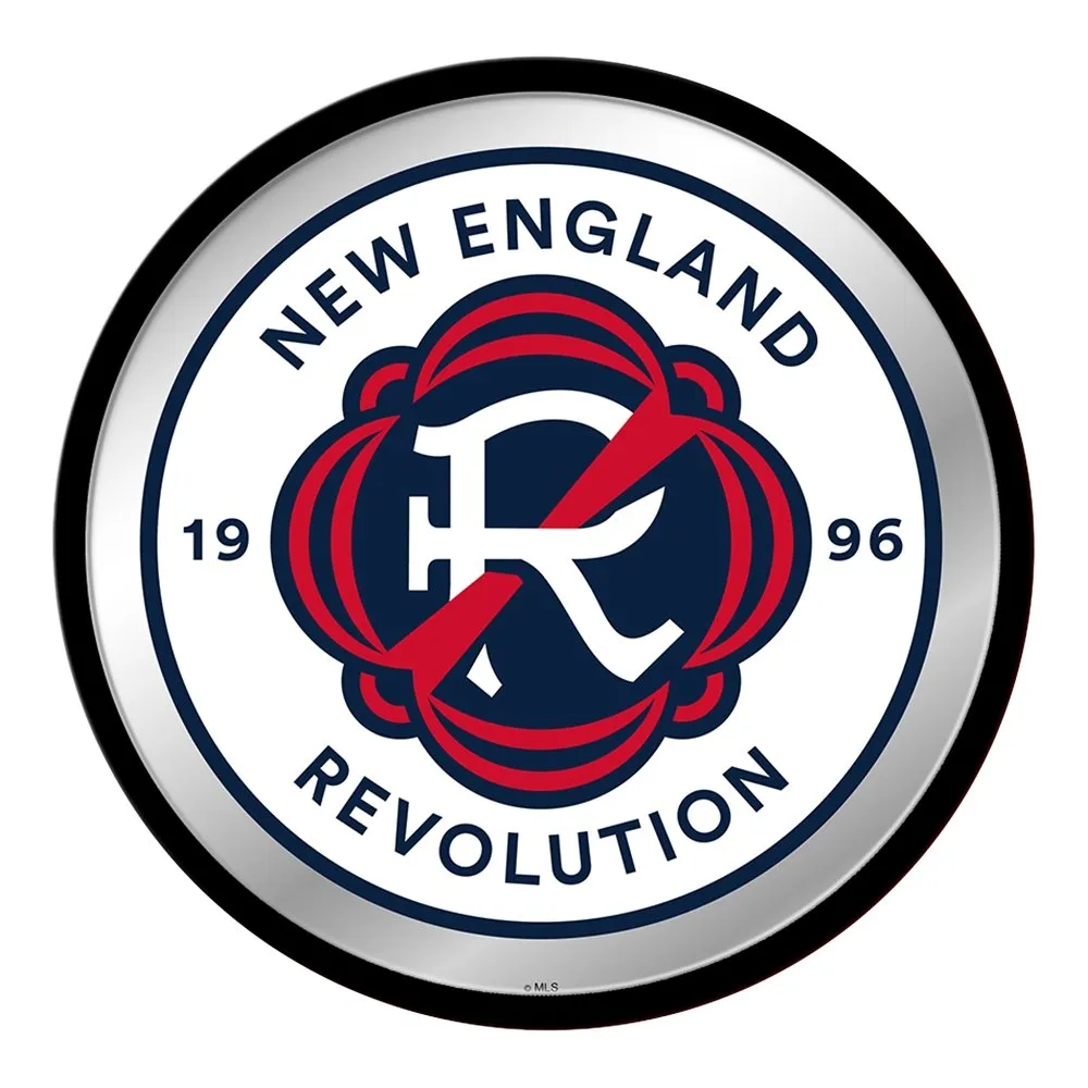 New England Revolution: Modern Disc Mirrored Wall Sign