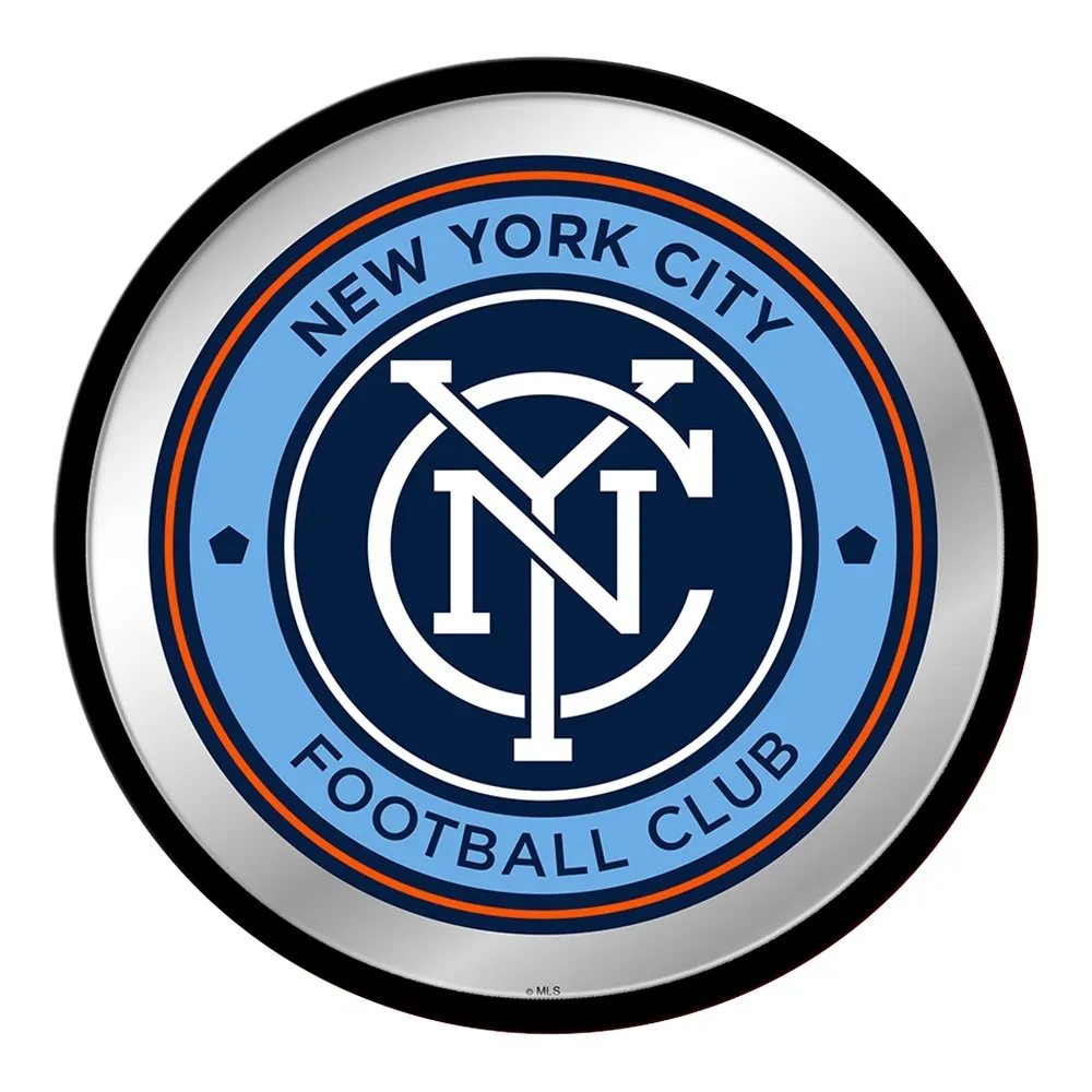 New York City FC: Modern Disc Mirrored Wall Sign