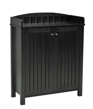 NIB! Brassex 151154-BLK Assandro Multi-Tier Shoe Cabinet, Black! Retails $290 