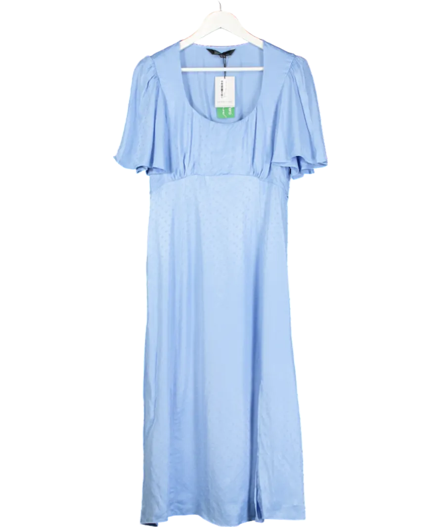 Nobody's Child Blue Dee Dee Midi Dress UK 14