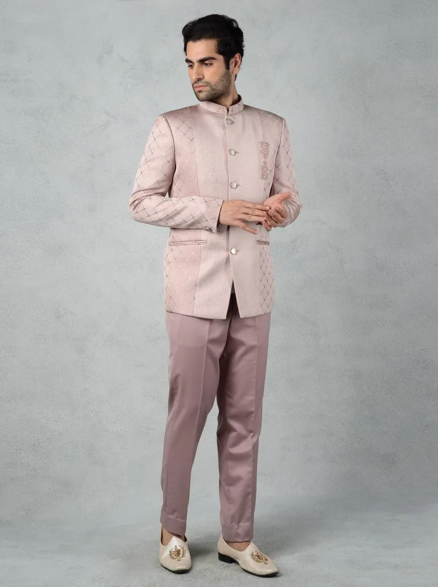 Onion Pink Jodhpuri Suit | JadeBlue
