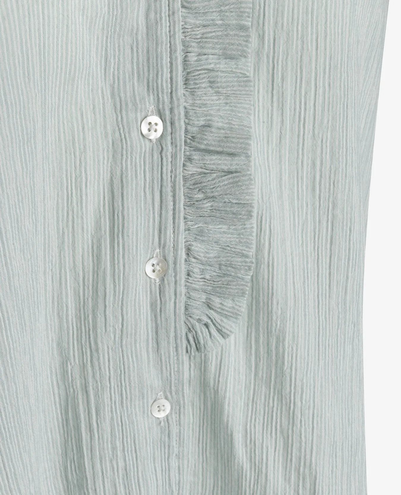 ORGANIC COTTON CREASED SHEER SHIRT