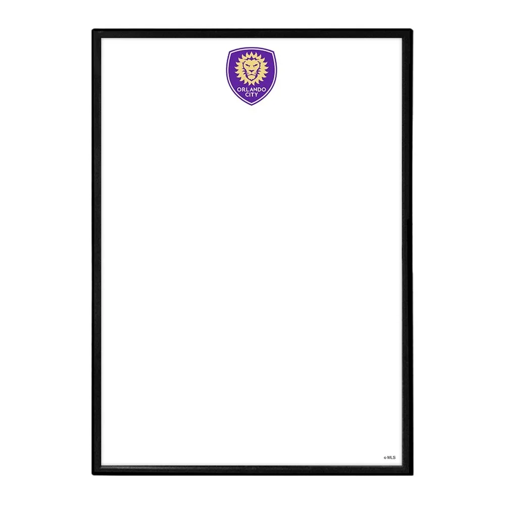 Orlando City: Framed Dry Erase Board