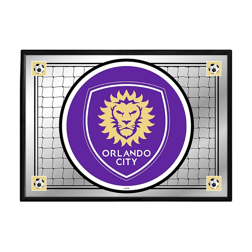 Orlando City: Team Spirit - Framed Mirrored Wall Sign