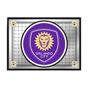 Orlando City: Team Spirit - Framed Mirrored Wall Sign