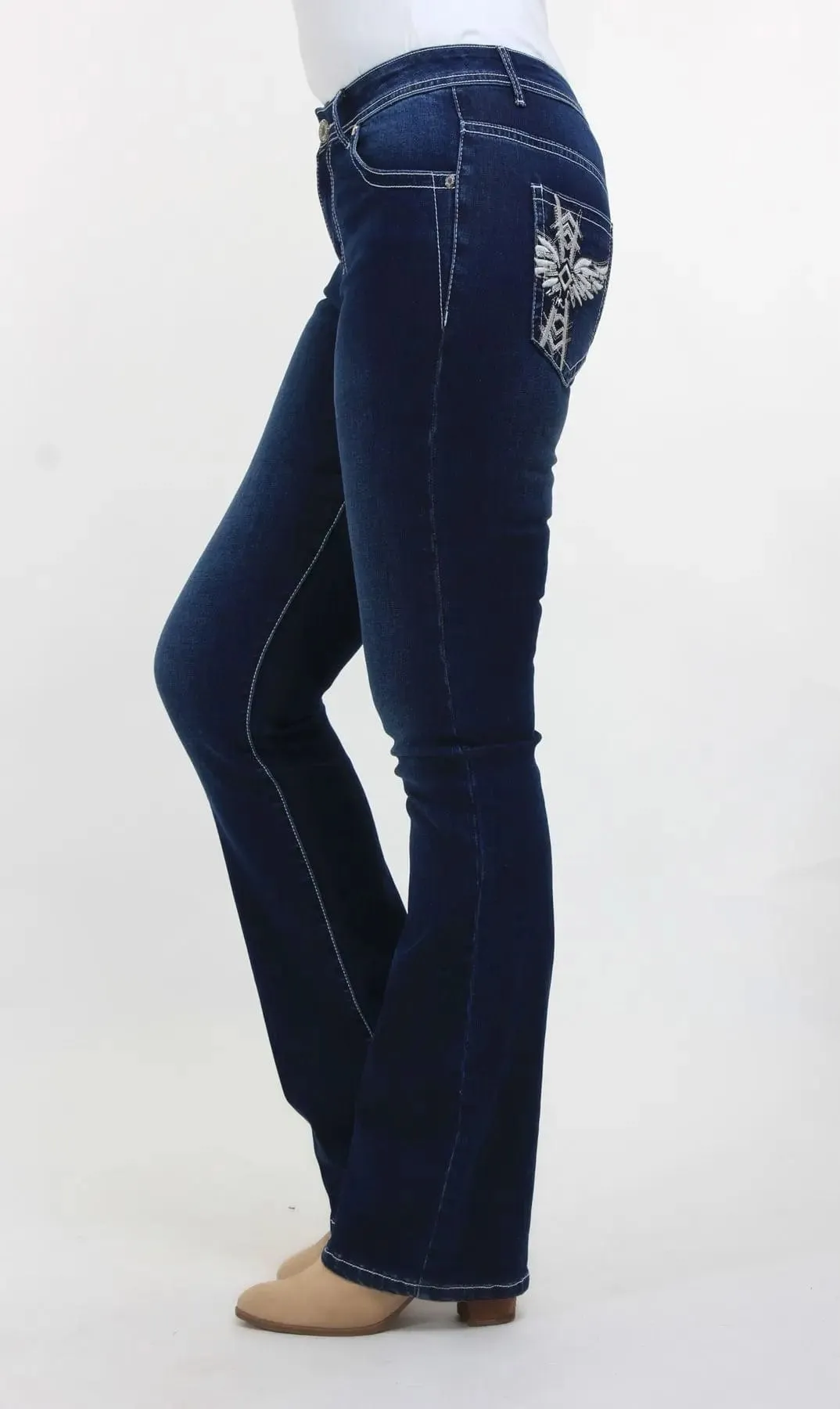 Outback Jeans Womens Tee P Bling (OBW21126)