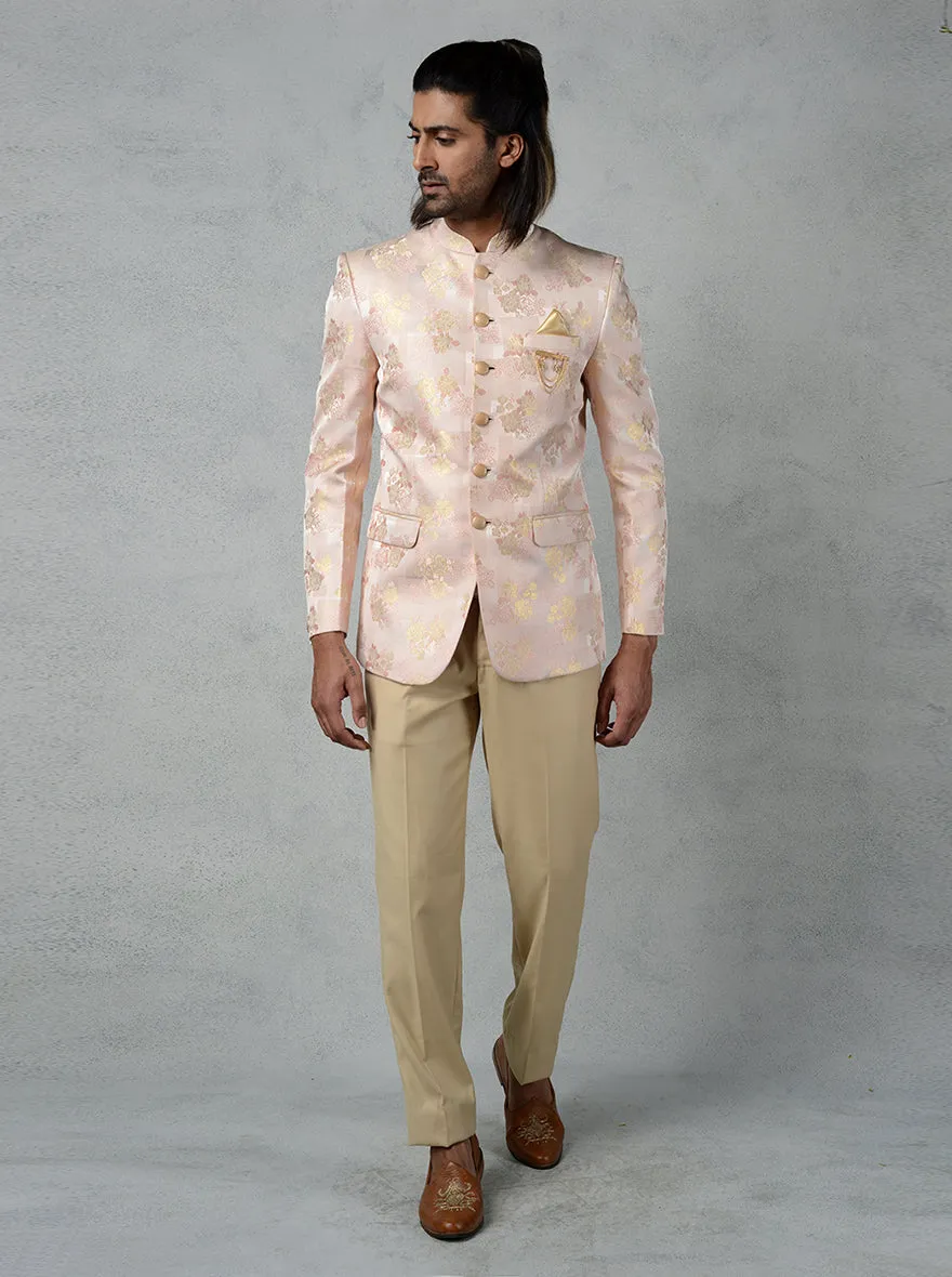Peach Jodhpuri Suit | JadeBlue