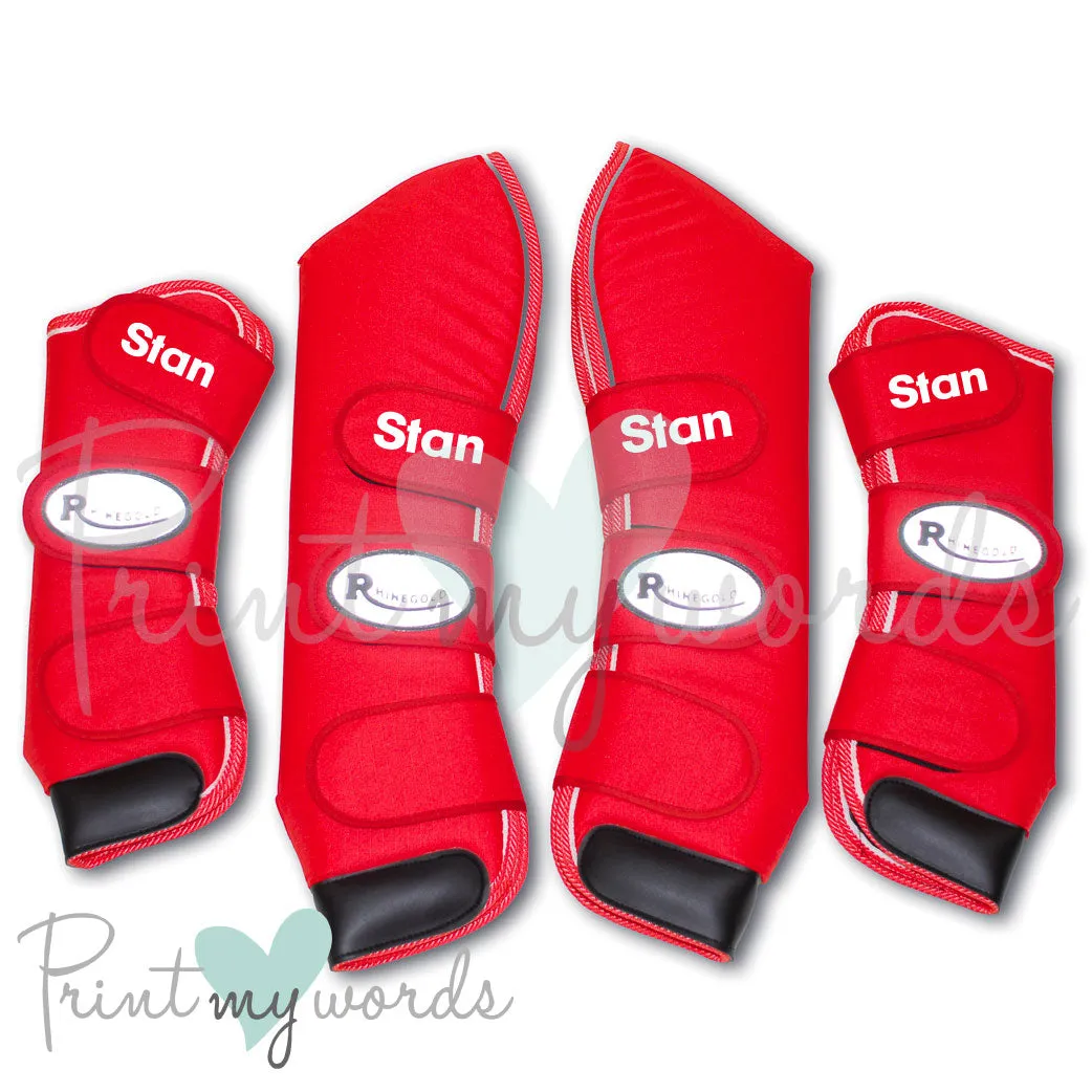 Personalised Full Length Travel Boots - Bold Design