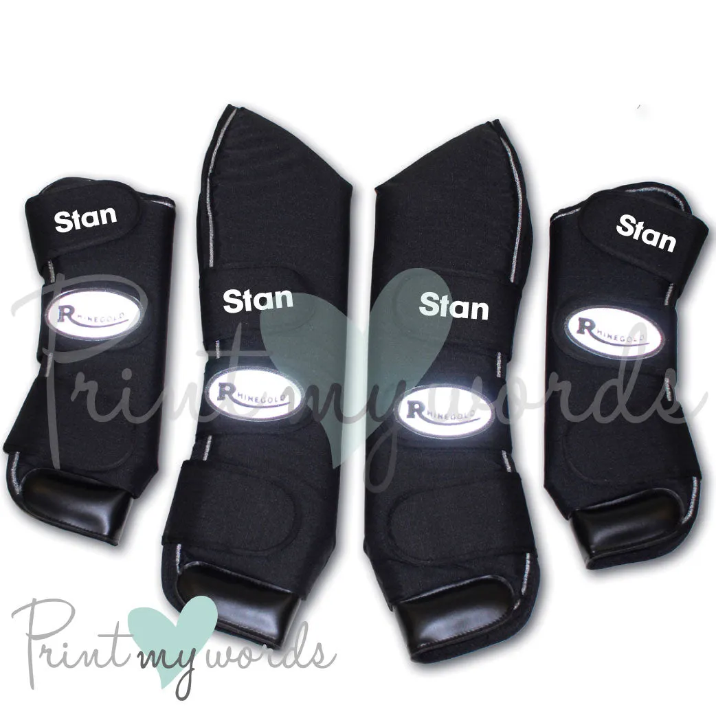 Personalised Full Length Travel Boots - Bold Design