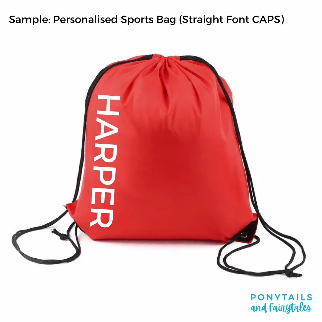 Personalised Sports and Library Bags
