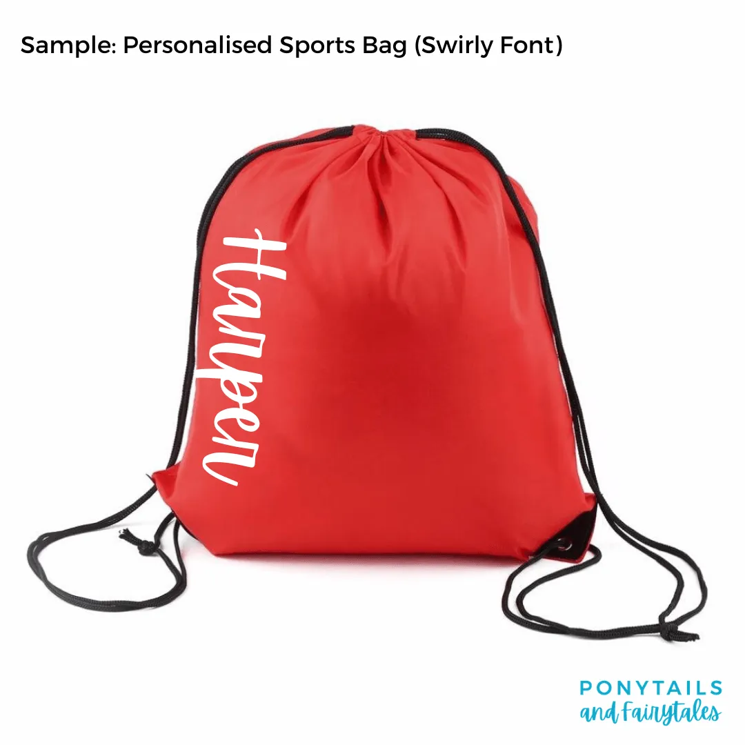 Personalised Sports and Library Bags