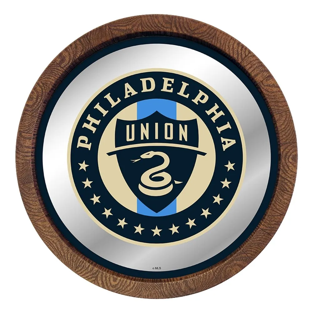 Philadelphia Union: Barrel Top Framed Mirror Mirrored Wall Sign