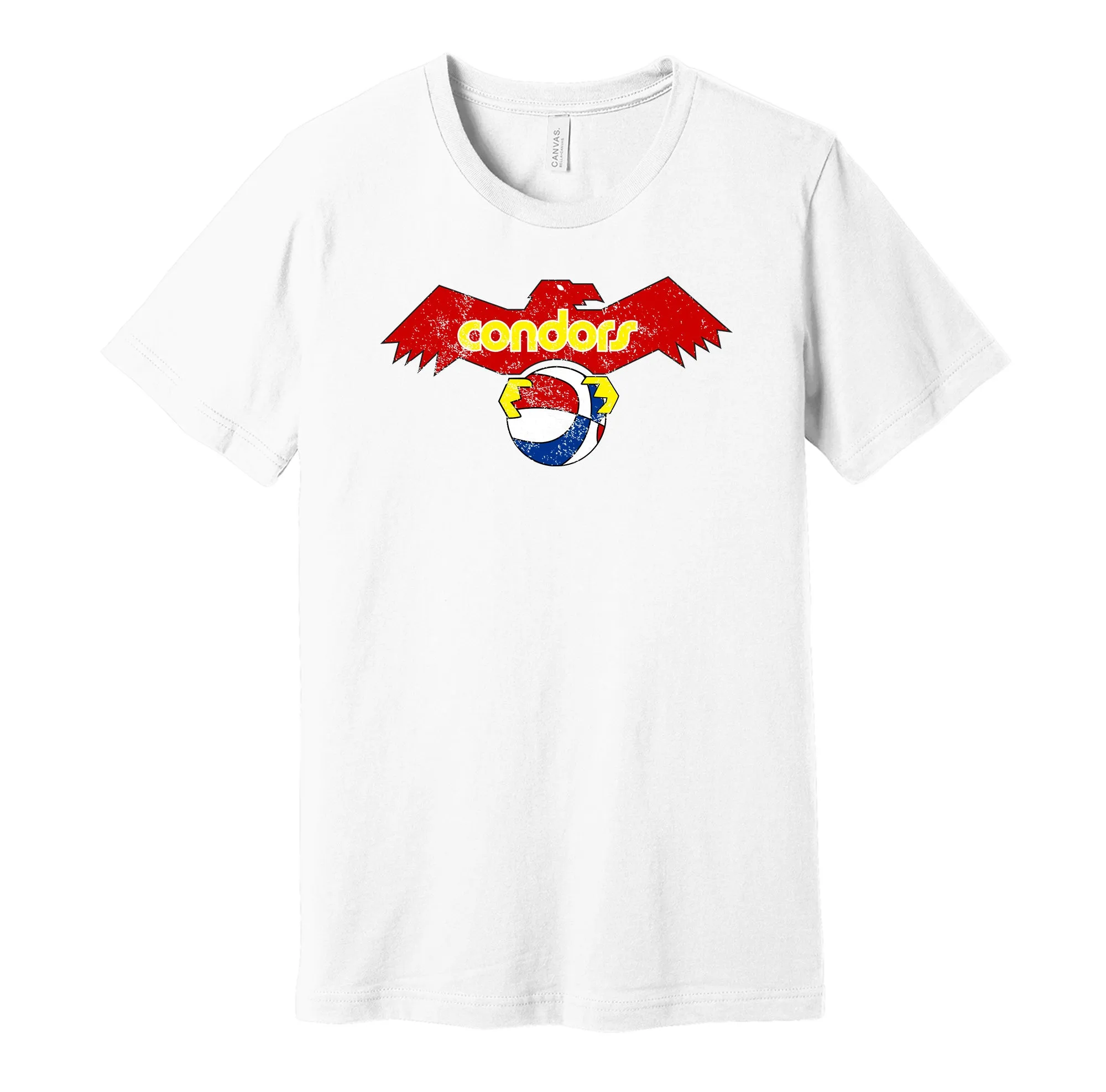 Pittsburgh Condors Distressed Logo Shirt - Defunct Basketball Team - Celebrate Pennsylvania Heritage and History - Hyper Than Hype