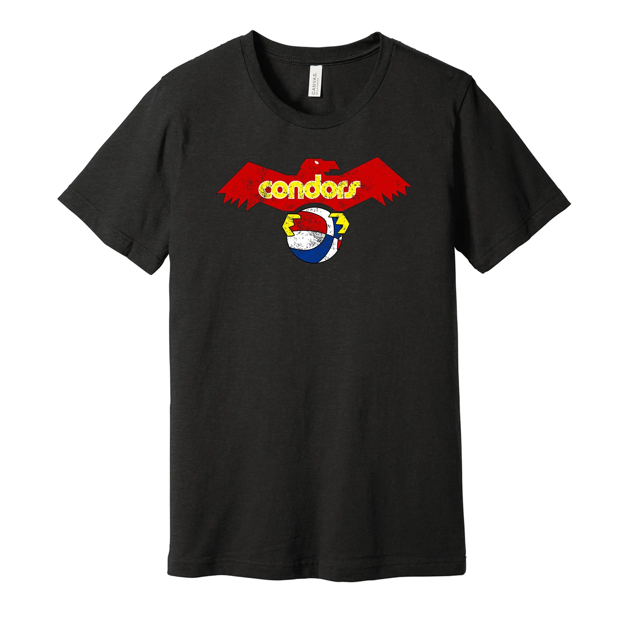 Pittsburgh Condors Distressed Logo Shirt - Defunct Basketball Team - Celebrate Pennsylvania Heritage and History - Hyper Than Hype