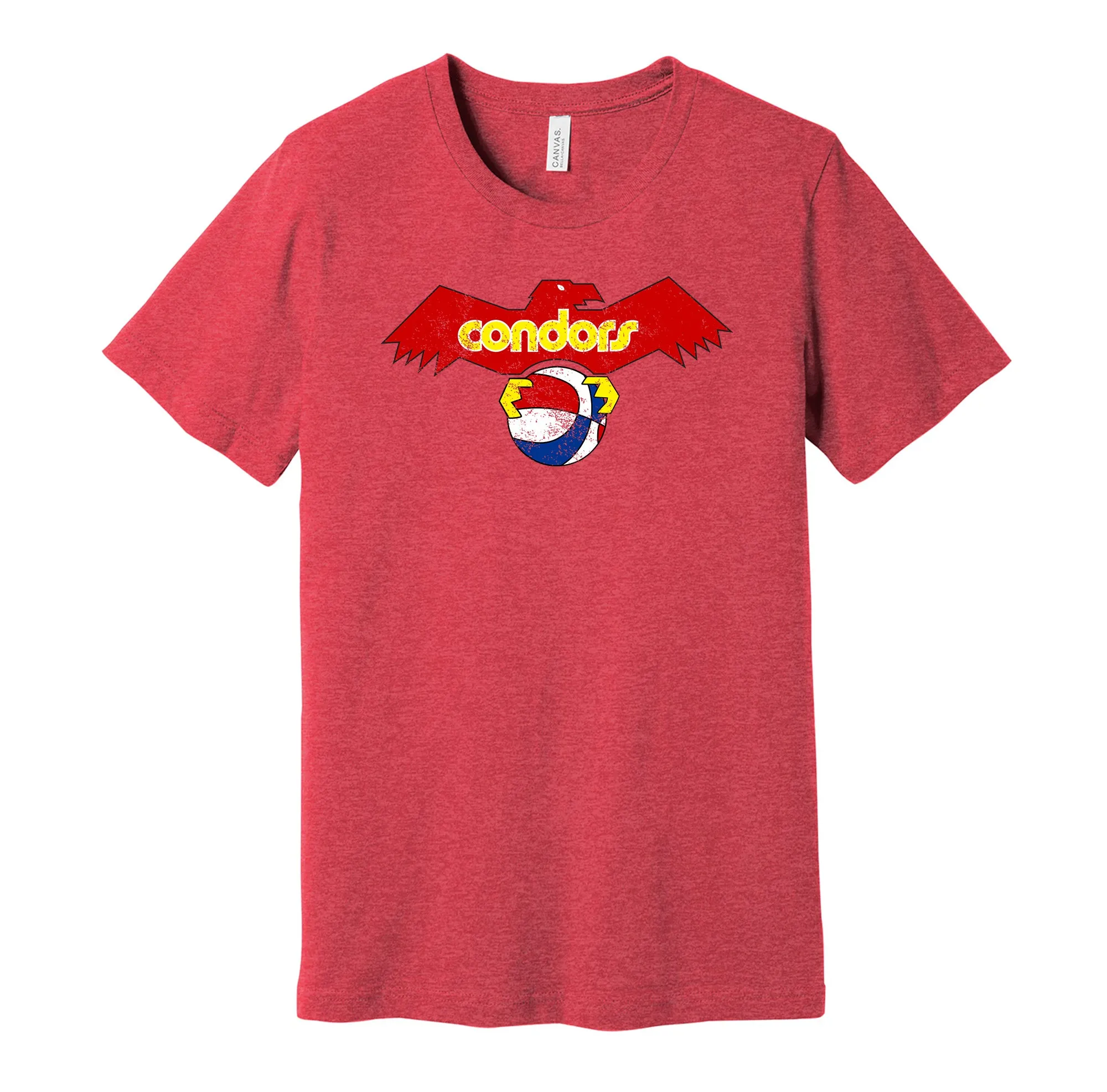 Pittsburgh Condors Distressed Logo Shirt - Defunct Basketball Team - Celebrate Pennsylvania Heritage and History - Hyper Than Hype