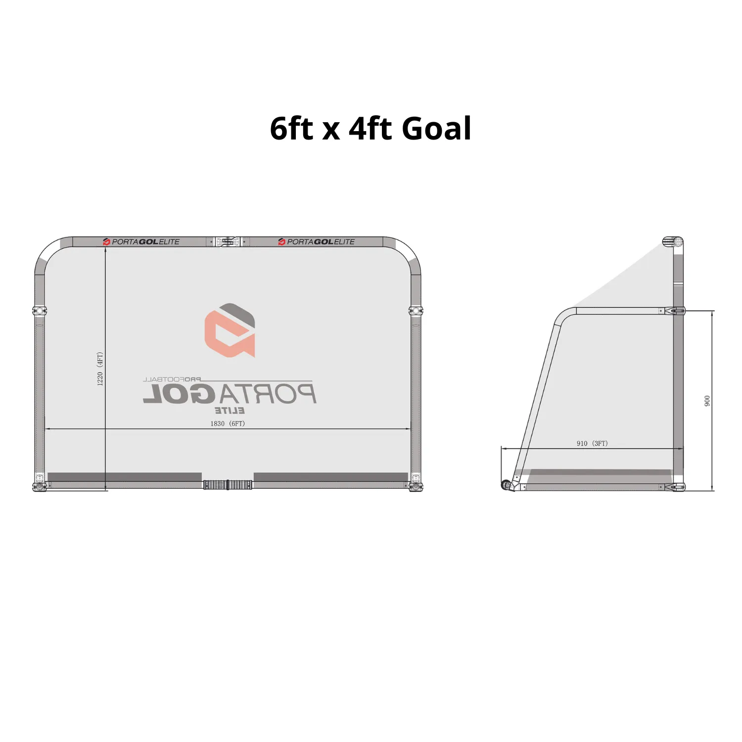 PORTAGOL Elite Folding Aluminium Goal - Sets up in Seconds
