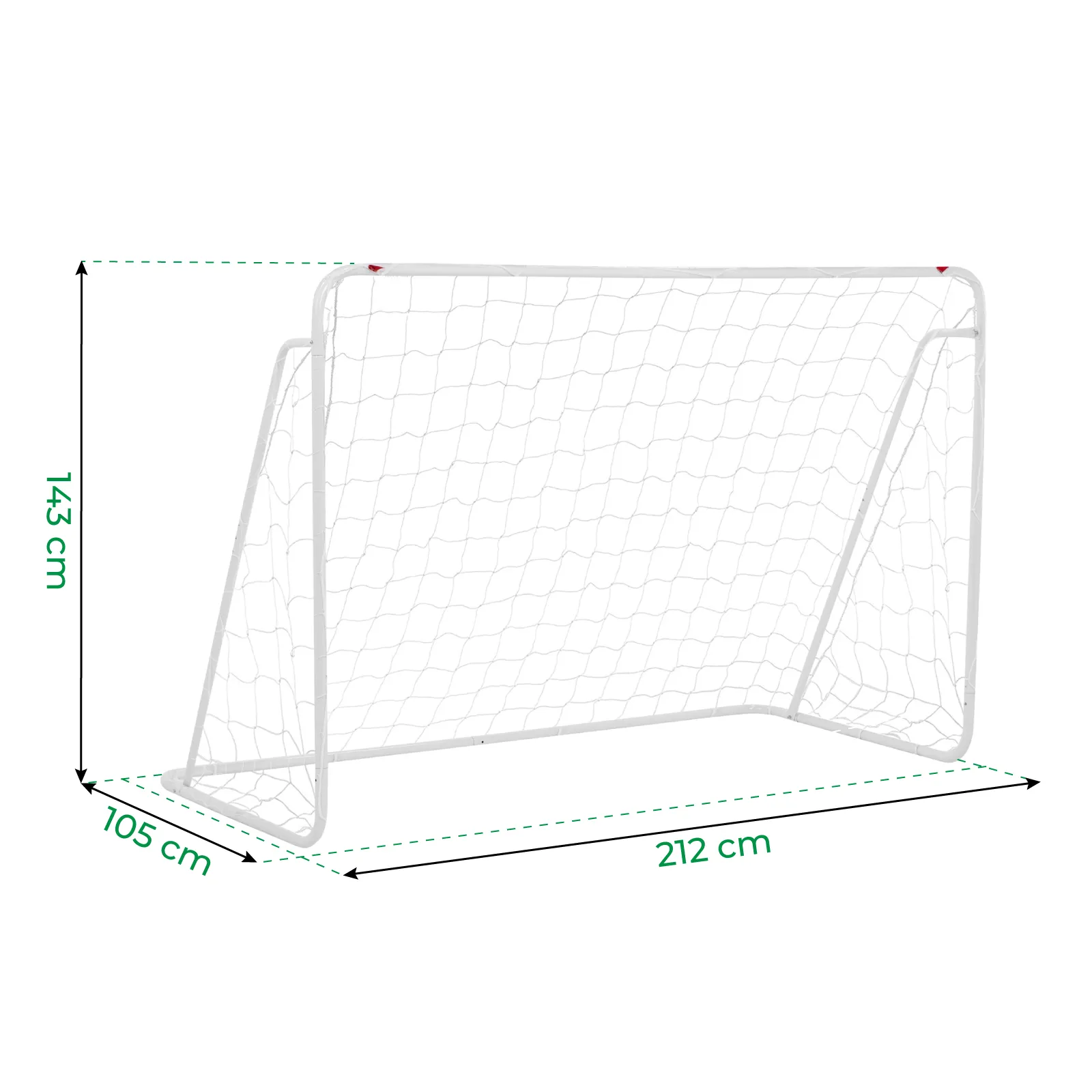 Porteria De Futbol Altera Metalica Armable Con Red Soccer