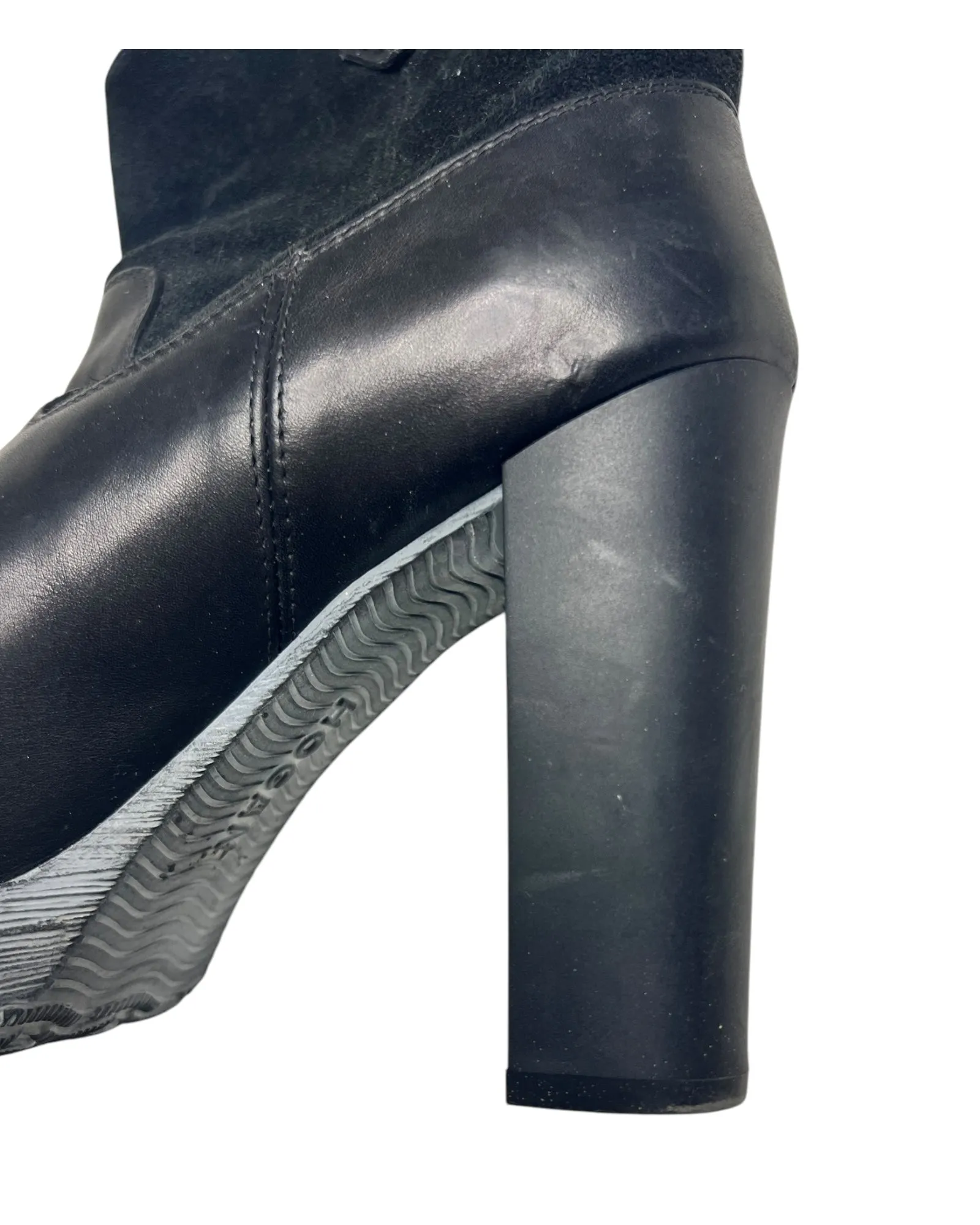 Pre-owned Hogan Platform Ankle Boots in Black
