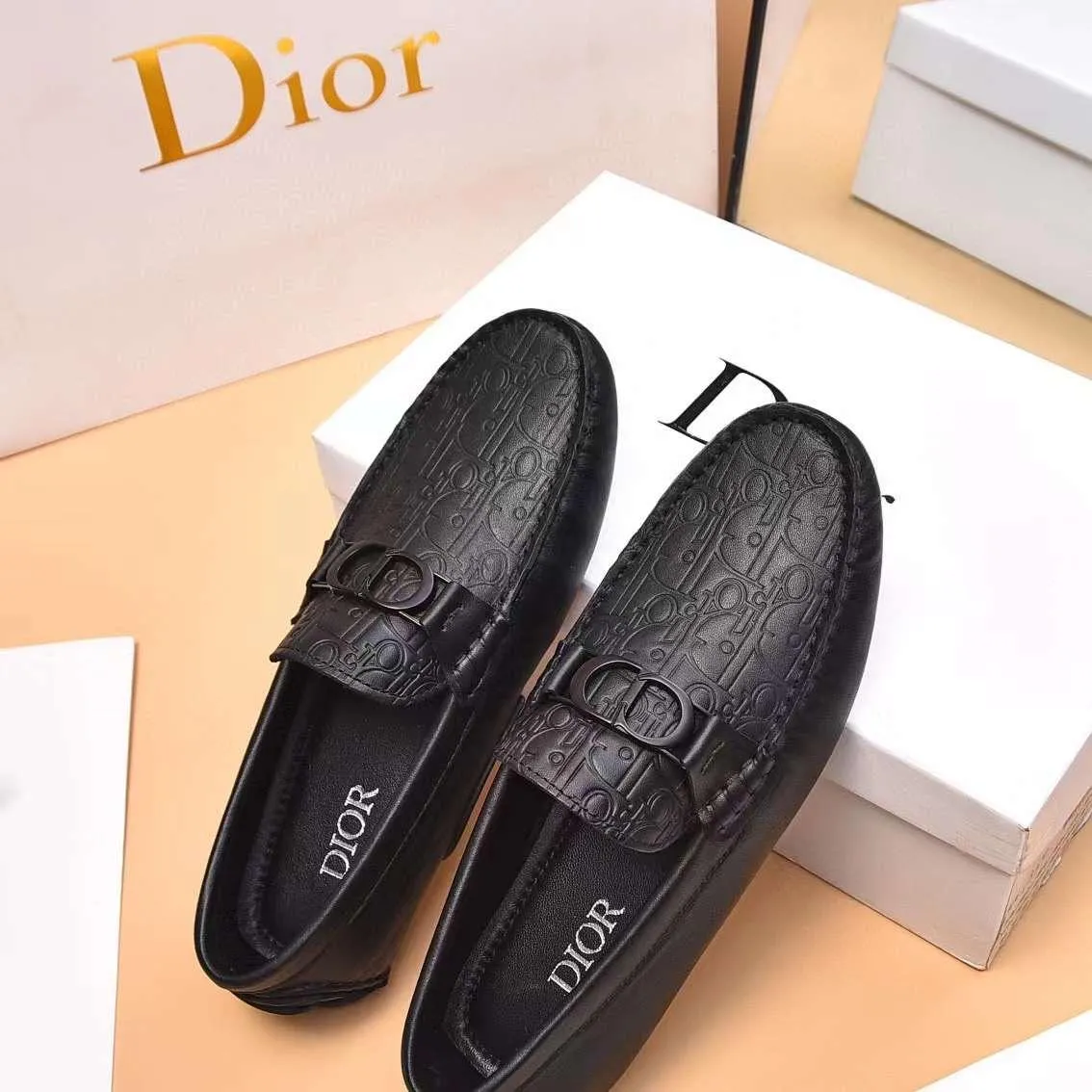 Premium  Initial Brand Icon  Loafers