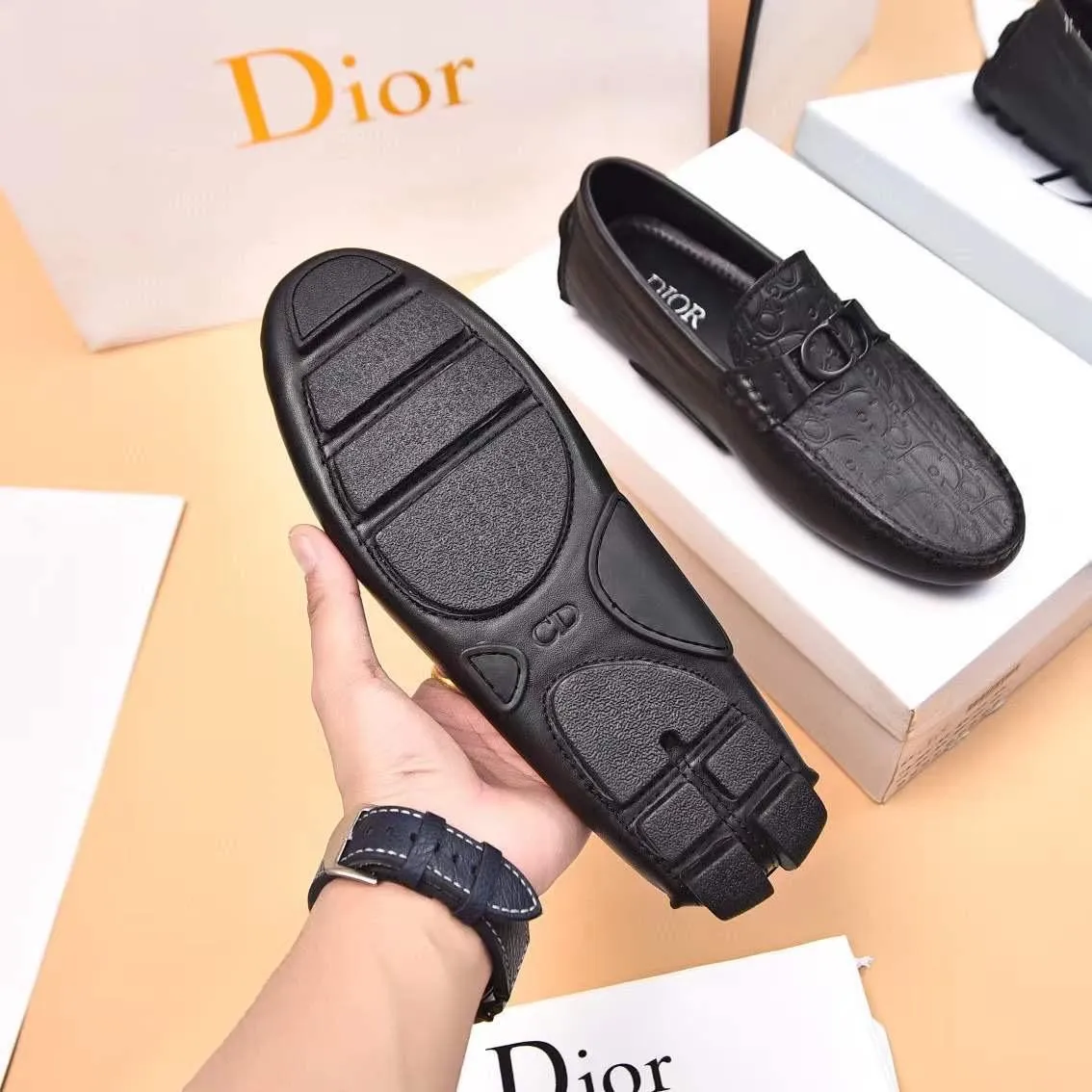 Premium  Initial Brand Icon  Loafers