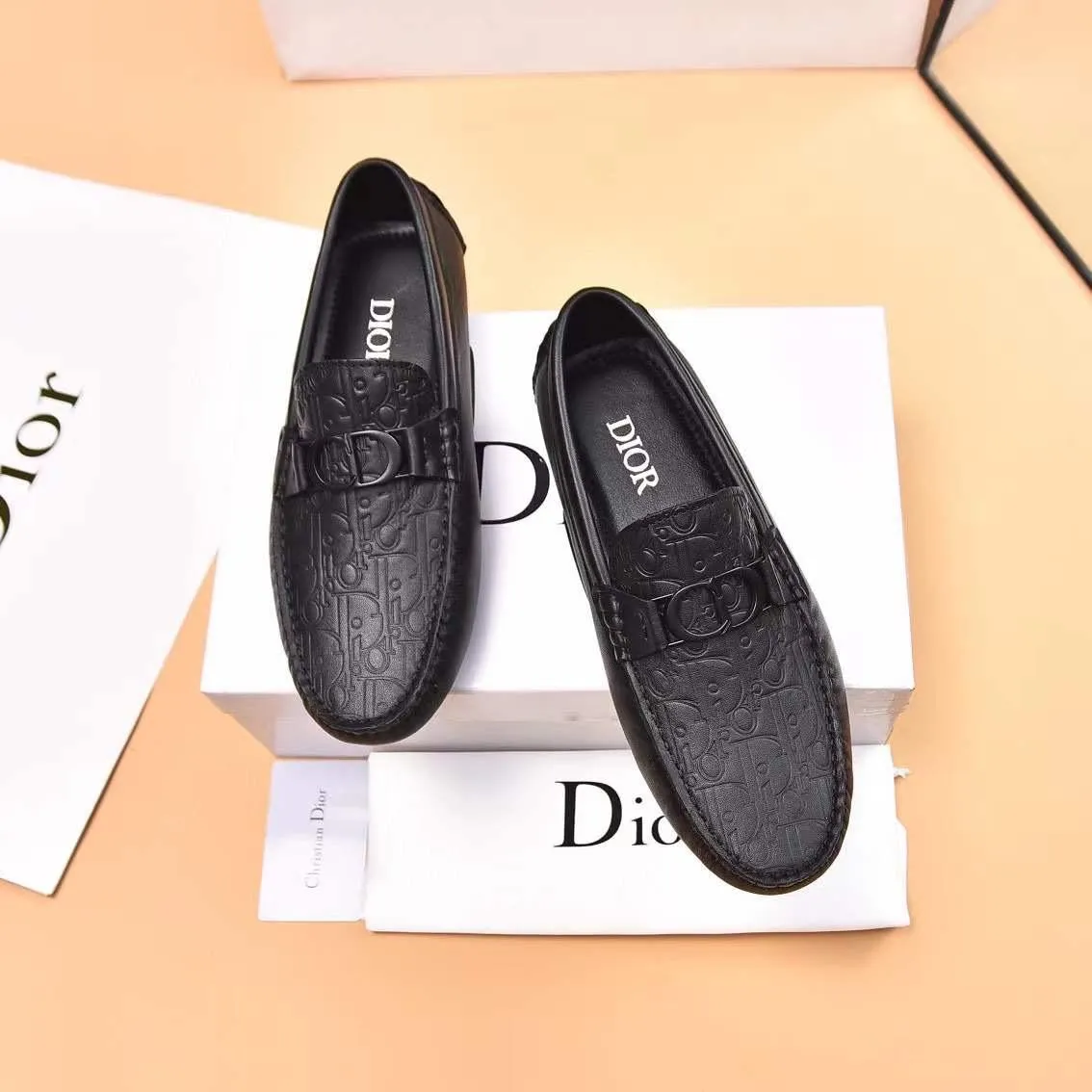 Premium  Initial Brand Icon  Loafers