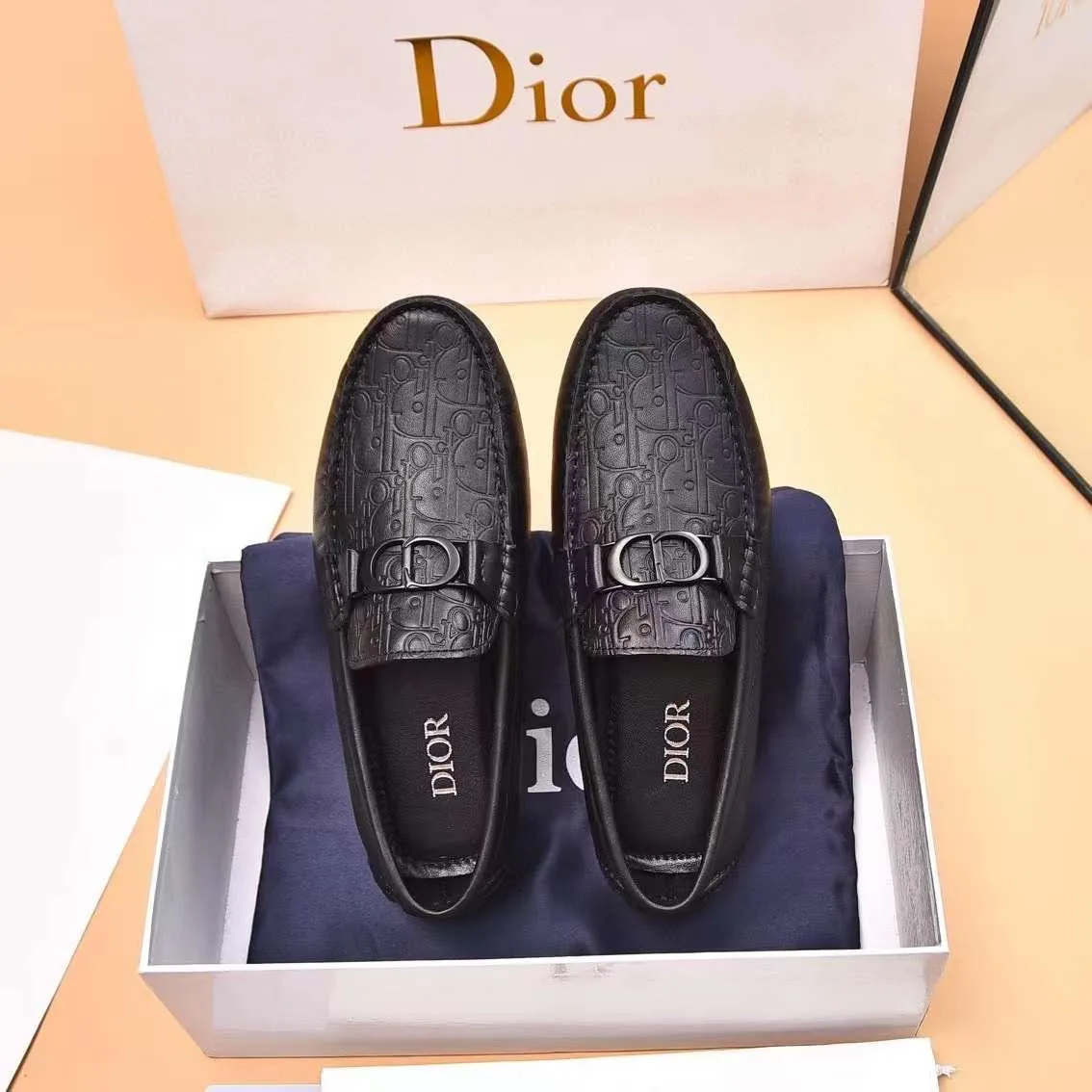 Premium  Initial Brand Icon  Loafers