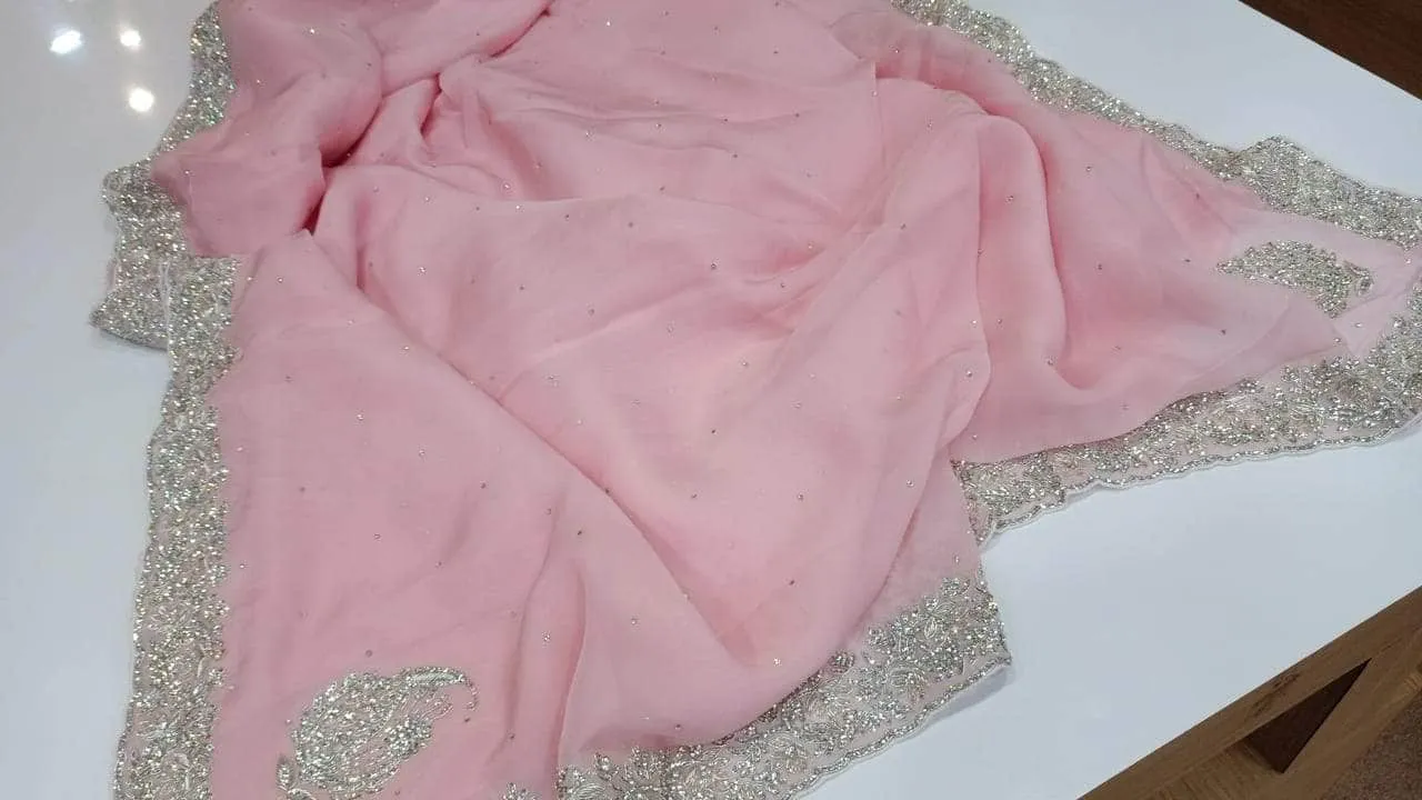 Pure organza Saree