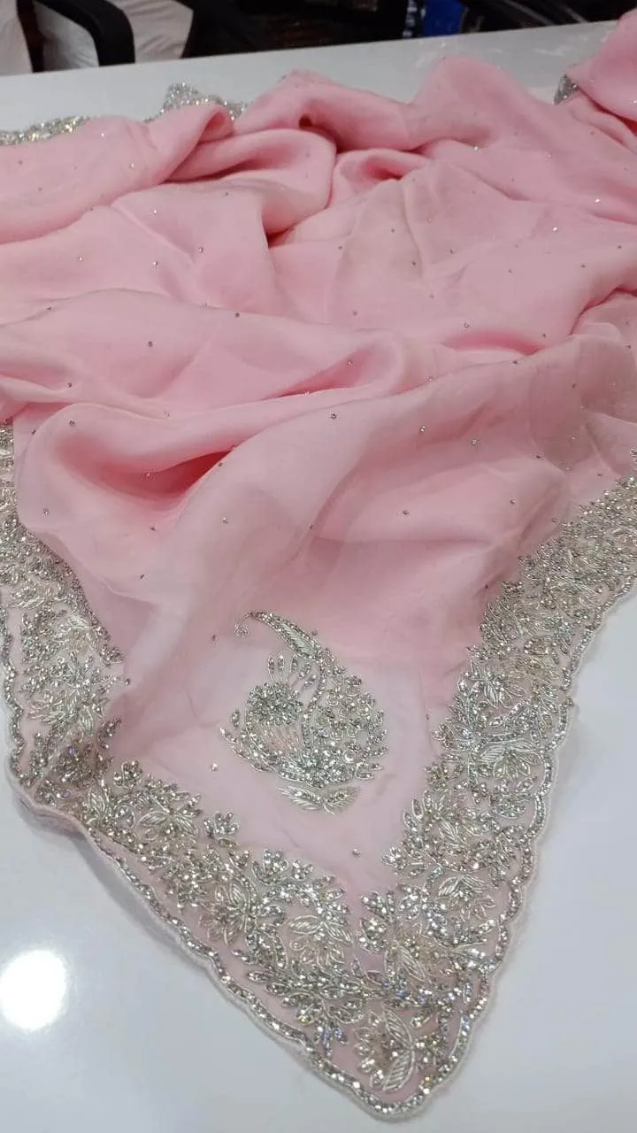 Pure organza Saree