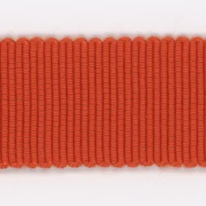 Rayon Grosgrain Ribbon #179 Flame Orange